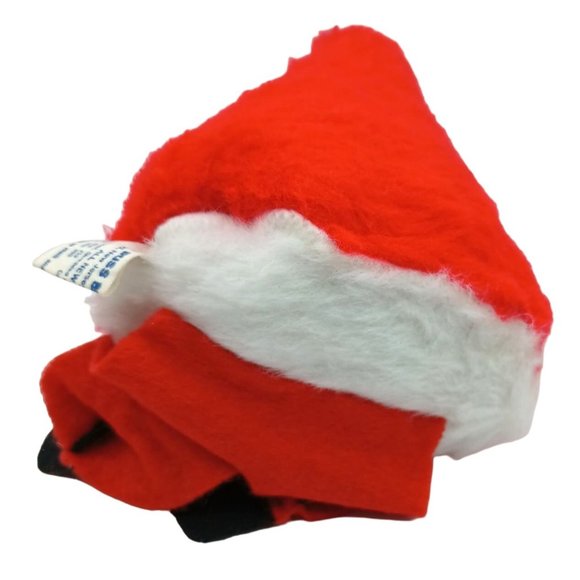 Vintage Santa Claus Shelf Sitter Christmas Plush by Russ Berrie & Co 1975 Felt L - Picture 5 of 7